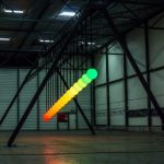 Air Bushings Designed Into a Large Pendulum Wave