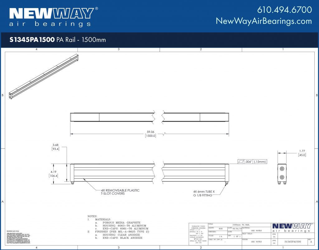 S1345PA1500 Engineering Drawing