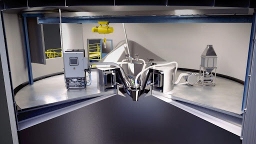 Rotary Atomizer Cross Section