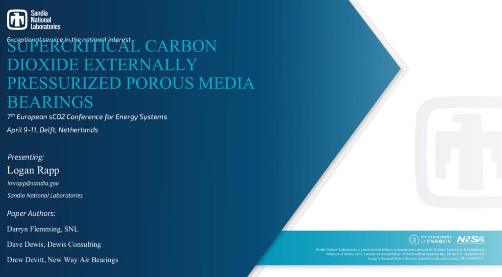 Porous Media Undergoes Testing at Sandia National Labs for Supercritical C02 Applications